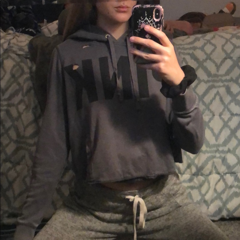 PINK Victoria’s Secret crop top hoodie